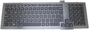 US Keyboard For ASUS G75 G75V G75VX G75VW With Gray color Frame Black With Backlit
