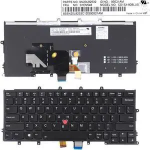 US Keyboard for IBM Thinkpad X270 BLACK Backlit With Point
