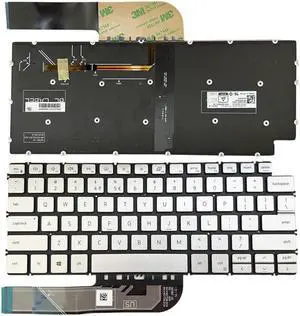 KeyboarUS With Backlit Silver  for DELL  LatituDE 3301 3410  490.0GD07.0D0A