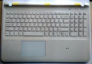 replacement keyboard for SONY SVF1521E6E SVF15214CXW SVF152C29L US  Palmrest cover white