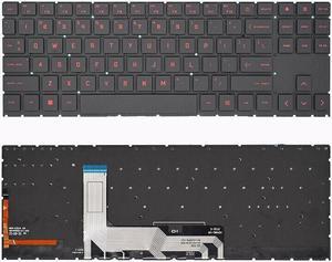 replacement keyboard for HP Omen 15-EN 15-EK 15-EN0013DX TPN-Q236 Red US with Backlit