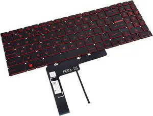 replacement keyboard for MSI GF66 GF76 11SC 11UC 11UD 11UE 11UG 12UC 12UD US  RED Backlit