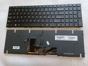 replacement keyboard for Clevo  US with Backlit 6-80-P6500-011-1 MP-13H83USJ430B 6-80-P6500-013-1