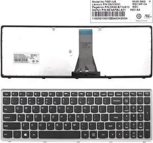 US Keyboard For Lenovo Ideapad Flex 15 G500S S500 Gray color Frame Black