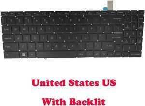 Backlit Keyboard For MSI Creator M16-A11U A11UC A11UD A11UX Monochrome English