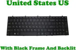 US Backlit Keyboard For CLEVO W350 W370ET W370SK W370SS W370SSQ W370ST English