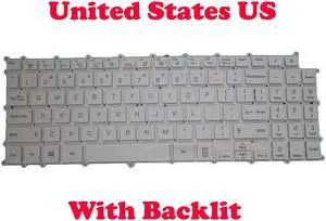 Backlit Keyboard For 15Z980 15ZD980 SG-90930-XUA AEW73949802 English US White color
