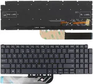 US Keyboard For Dell Inspiron 15 7590 5584 5590 5593 5594 5598 Gray color