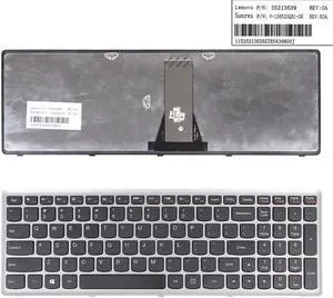 Keyboard for Lenovo Ideapad G500S S500 Flex 15 SILVER FRAME T6E1 US  25213031