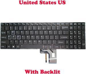 Laptop Backlit Keyboard For ENZ K36 X36 DK348H-B 343480020 YX-5111 English US