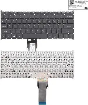 Keyboard for Acer Spin SP513 52 SP51 53 SP513 53N SP314 51 BLACK SV3T-AB0B  US