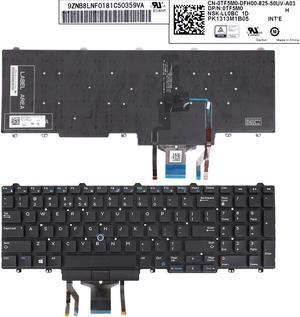 US Keyboard for DELL E5550 BLACK  OTF5M0 PK1316M1B05