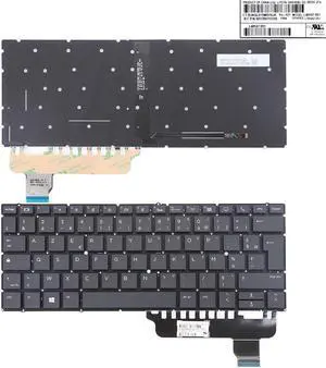 US Keyboard For HP ProBook 440 G8 445 G8 Black With Backlit M23769 001