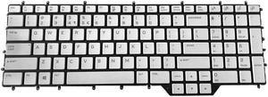 Laptop Keyboard For Alienware Area-51m R2 English US White color  With Backlit