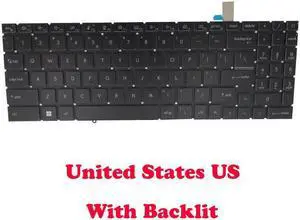 Replacement keyboard for Monochrome Backlit US Keyboard For MSI Summit E16 Flip Evo A11MT A12MT MS-1591