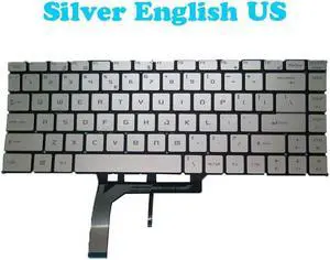 Silver Backlit Keyboard For MSI GS65 GF63 PS42 WS65 WP65 MS-14B1 MS-16Q4 English