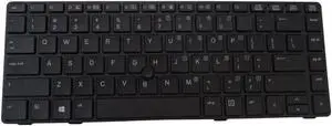 replacement keyboard for HP EliteBook 8460P 8470P Black  with Pointer