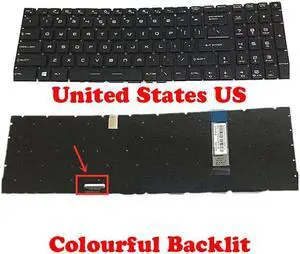 Per-Key RGB Backlight GS76 Keyboard For MSI GS76 11UE 11UG 11UH MS-17M1 English