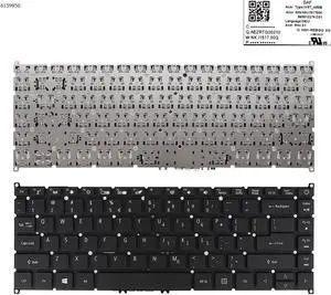 US Keyboard for ACER Aspire A314-31/32 /33/41 A514-51 A114-32 A314-21 BLACK ( )