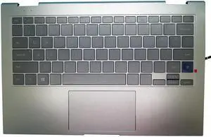 US Keyboard Palmrest For Samsung Galaxy Book Flex NP730QCJ With Touchpad