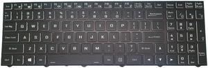 English US Laptop Keyboard For Sager NP9670M NP9672M NP9672M-G1 Backlit