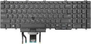 US Backlit Keyboard for Dell Precision 7530 7730 7540 7740 no frame