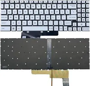 Replacement keyboard for Monochrome Backlit US Keyboard For MSI Summit E16 Flip A11UCT A11UDT A12UCT A12U