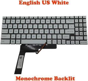 Replacement keyboard for Monochrome Backlit US Keyboard For MSI Pulse GL7611U 11UCK GL7612U 12UDK 12UCK