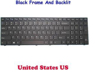 Backlit Keyboard For CLEVO N770 N770WG N770WL N770WU N770GU English US Frame