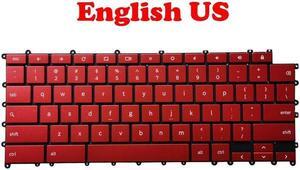 Laptop Keyboard For Samsung Chromebook XE930QCA 930QCA English US Red