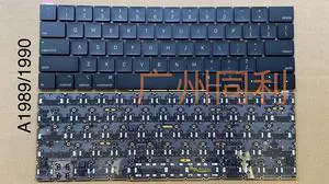 US Keyboard for Pro Retina 13 inches A1989 15 inches A1990 2018 2019 black