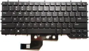 replacement keyboard for DEll Alienware M15 R2  US 0080CF black