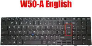 US Keyboard For Toshiba Tecra W50-A W50-A-102 W50-A-115 W50-A-10J Non-Backlit