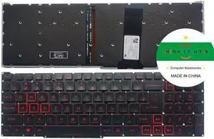 replacement keyboard for Acer Nitro 5 AN515-54 AN515-55 AN515-43 AN715-51  backlight red