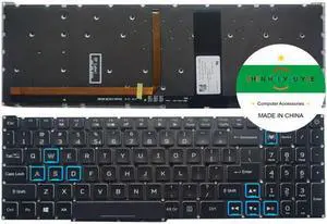 replacement keyboard for Acer Nitro 5 AN515-54 AN515-55 AN515-43 AN715-51  backlight blue