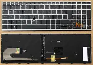 replacement keyboard for HP 855 850 G6 750 755 G5 ZBOOK 15U G5  blacklight