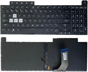 replacement keyboard for ASUS PLUS ROG G731 G731G GU S7D  white blacklight