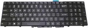 English US Laptop Keyboard For Sager NP9172 NP9173 NP9175 NP9176 ENP9752 NP9753