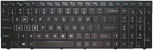Laptop Keyboard For PowerSpec 1710 English US Black With Backlit