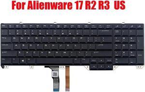 02C6KH 2C6KH Laptop US Keyboard For DELL Alienware 17 R2 R3 English Backlit