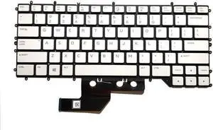 replacement keyboard for DEll Alienware M15 R2  US 0080CF white