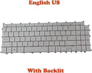 Backlit Keyboard For SG-B0330-XUA AEW74230002 SN8001BU1 English US White color