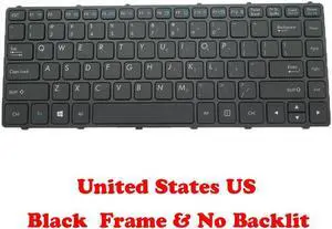 No Backlit US Keyboard For Getac V138418HS1 V0US-RO 531090280029 Black Frame