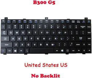 NO Backlit Keyboard For Getac B300 G5 NK5101-00000T-00/D 531085910001 English US