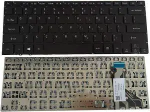 US Black Keyboard for Acer Spin 7 SP714-51 SP714-51-M4YD SP714-51-M5CD