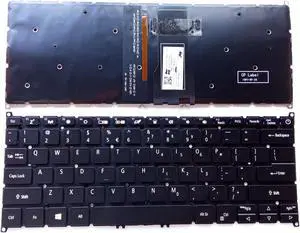 US Black Backlit Keyboard for Acer Swift SF114-32 SF114-32-P573 N17W6