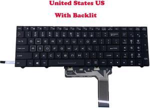 English Replacment keyboard Backlit US Keyboard For CLEVO P870KM P870KM1-G P870TM P870TM-G P870
