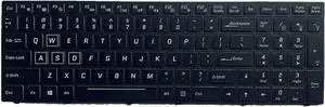 Laptop Keyboard For PowerSpec 1710 English US Black With Backlit black