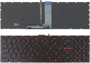 replacement keyboard for MSI GT72 GS60 GS70 WS60 GE72 GE62  US Red Backlit /Printing Win8