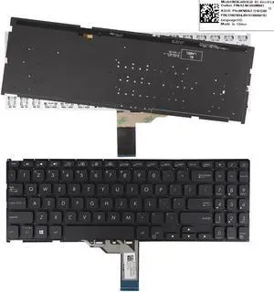 replacement keyboard for ASUS  Vivobook X512 X512FA X512DA X512UA X512UB BLACK (Backlit) US